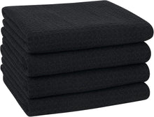 Mikrofaser Geschirrtücher Schwarz 40x60cm 4er Pack
