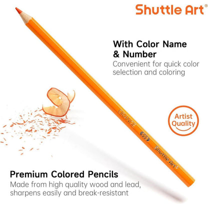 Shuttle Art 504 Buntstifte Set für Kinder, 12 Lebendige