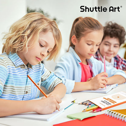 Shuttle Art 504 Buntstifte Set für Kinder, 12 Lebendige