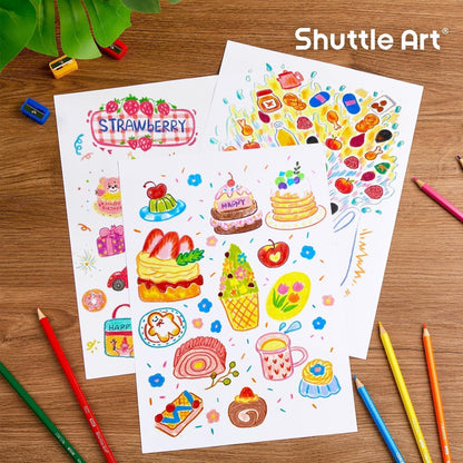 Shuttle Art 504 Buntstifte Set für Kinder, 12 Lebendige