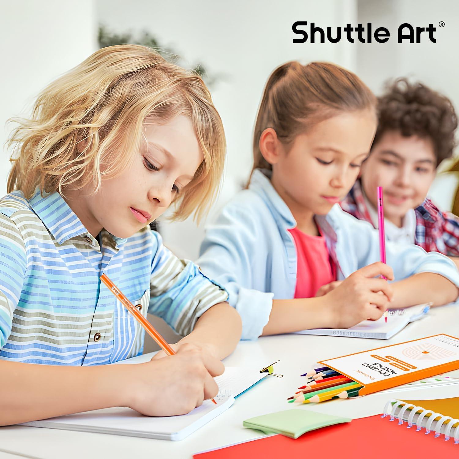 504er Shuttle Art Buntstifte Set für Kinder, 12 Lebendige Farben