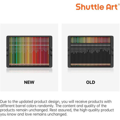 Shuttle Art Metallic Buntstifte Set, 60 glitzernde