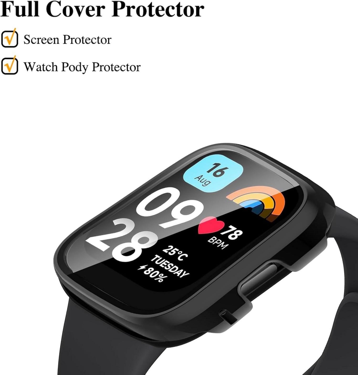 Schutzhülle Xiaomi Redmi Watch 3 Active Displayschutz PC Hard Case