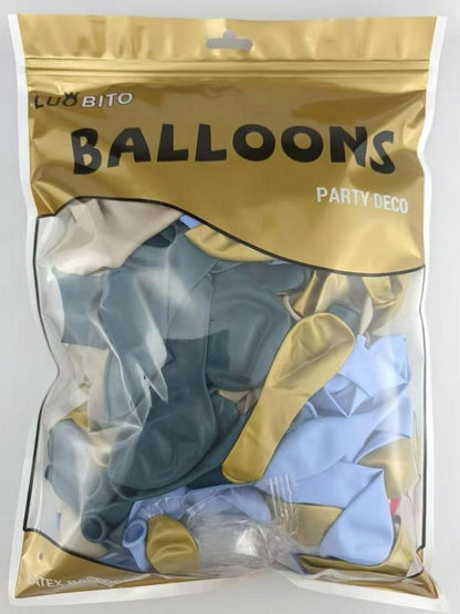 Pastell Blaue Luftballon Girlande Set 125 Stück für Baby Dusche Hochzeit Party