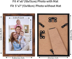 Bilderrahmen Collage Set 10x15/13x18 cm 10er Braun