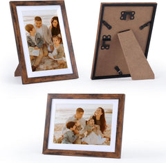 10er Set Bilderrahmen 10x15 13x18 Braun Collage Fotorahmen