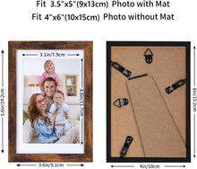 Bilderrahmen 9x13 cm Braun Passepartout Collage Set 10x15 cm