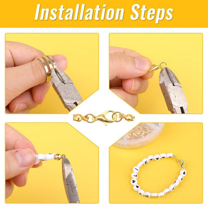 DIY Kettenverschluss Set 1030-teilig für Armband und Schmuckherstellung