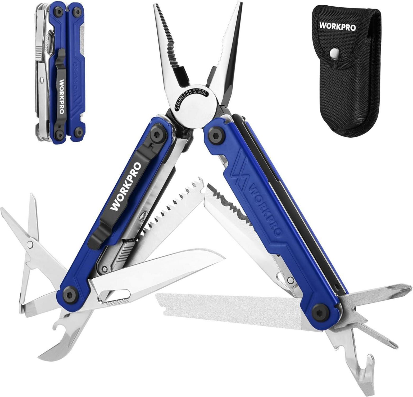 Multifunktionszange Werkzeug 18 in 1 Edelstahl Multitool Blau