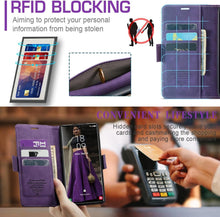 Samsung Galaxy S23 Ultra 5G Handyhülle Leder RFID Flip Case