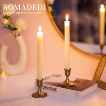 Goldene Kerzenständer für Stabkerzen - 12er Set für Hochzeit