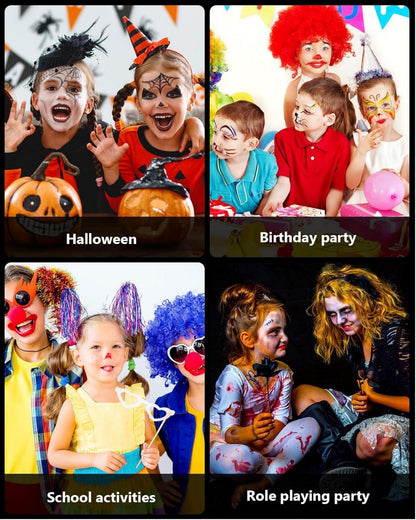 36 Farben Kinderschminke Face und Bodypainting Halloween Fasching