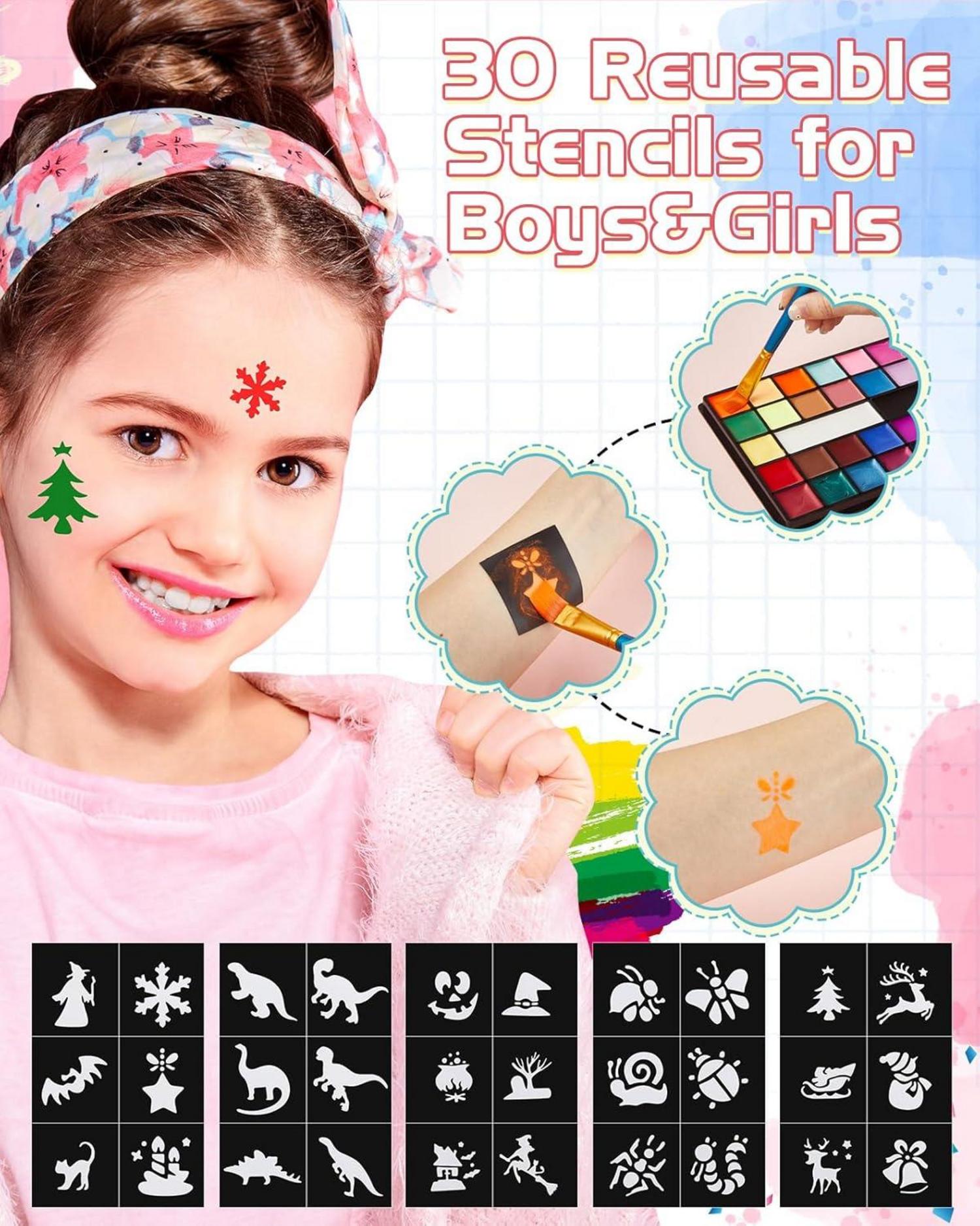 36er Kinderschminke Set Face Bodypainting Halloween Fasching Karneval