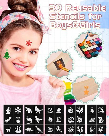 36er Kinderschminke Set Face Bodypainting Halloween Fasching Karneval