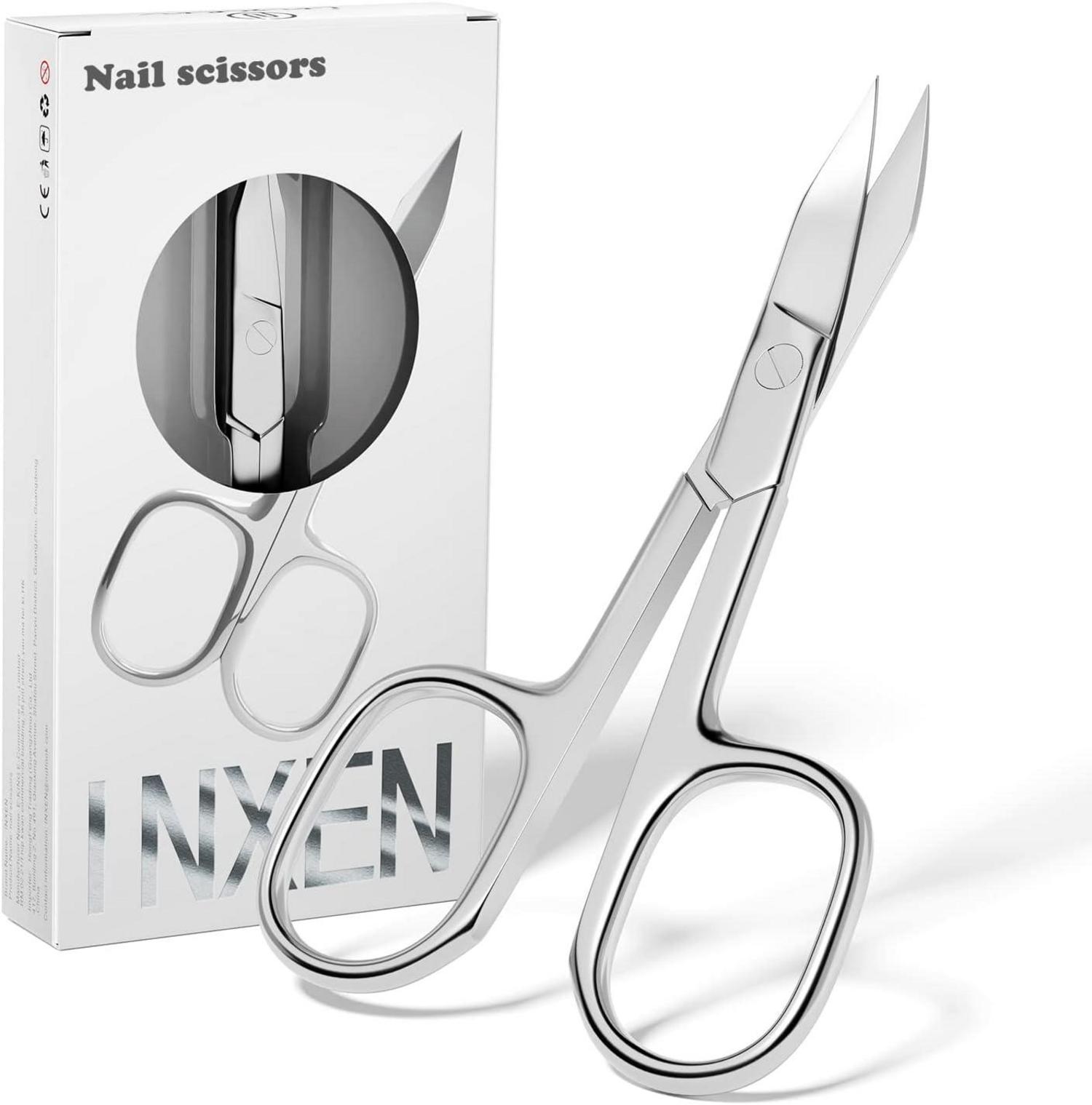 Profi Nagelschere aus Edelstahl Gebogene Schneide Hautschere