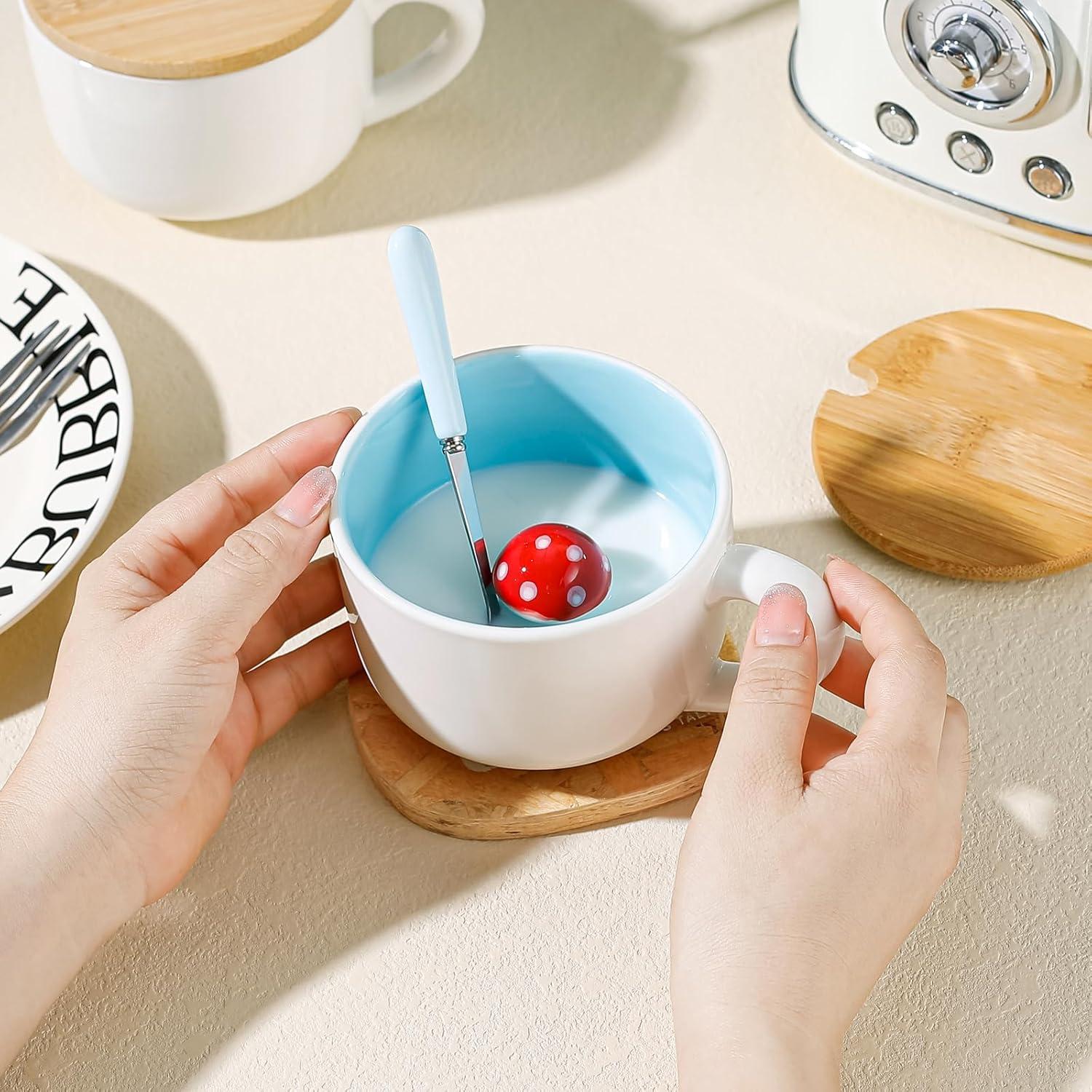 Lustige Pilz Keramik Tasse Personalisiert Kawaii Süß Coole