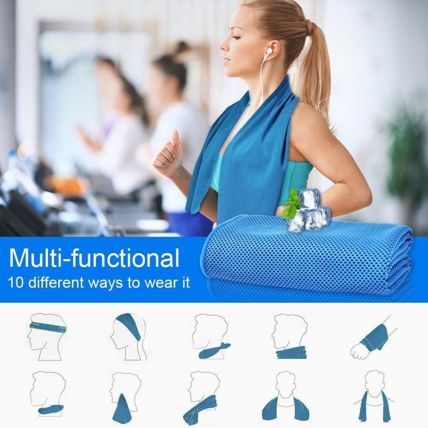 Kühlendes Mikrofaser Handtuch Set für Golf Fitness Yoga
