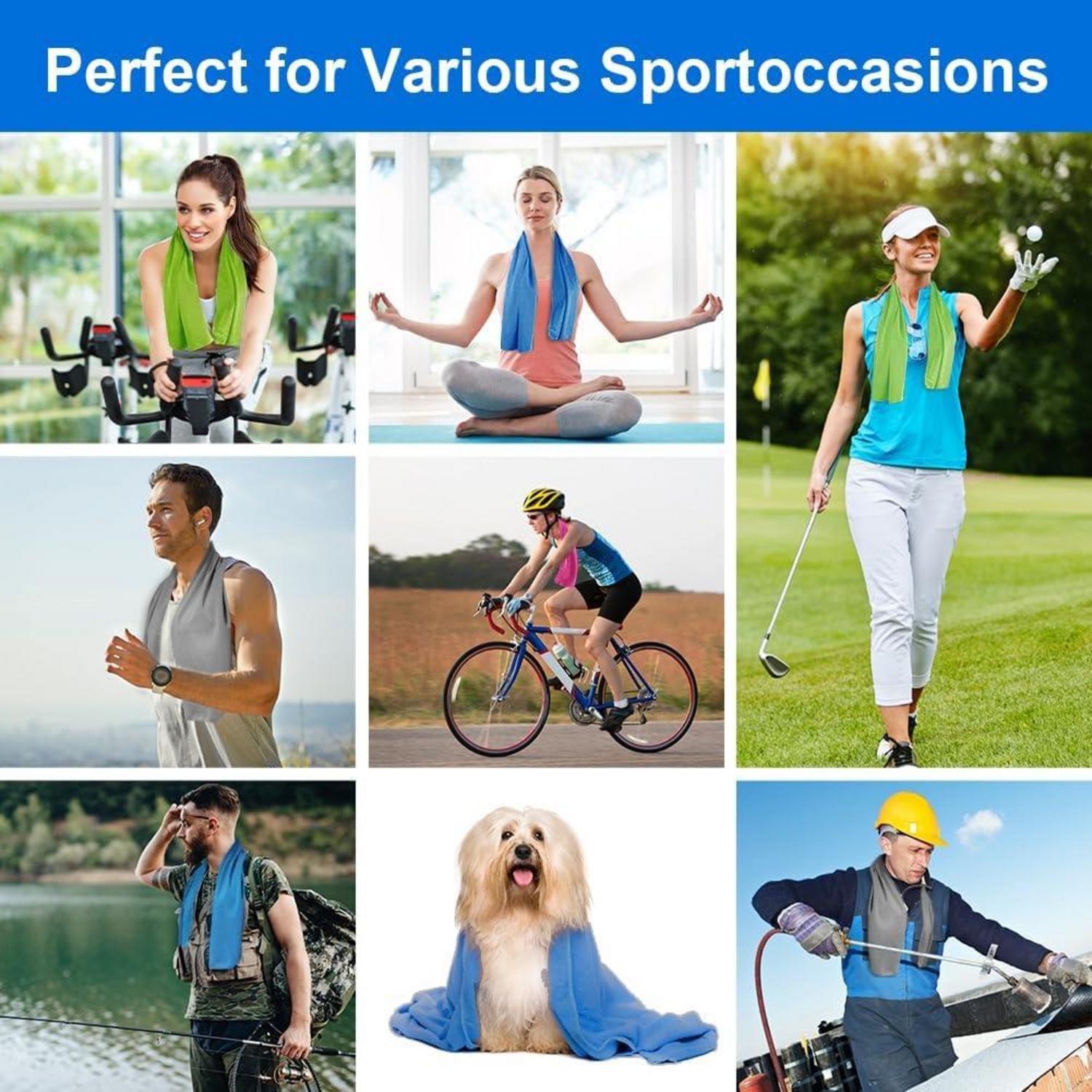 Kühlendes Mikrofaser-Handtuch Set für Sport und Reisen