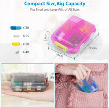 Pillendose 7 Tage Tablettenbox 10 Fächer BPA Frei magnetisch