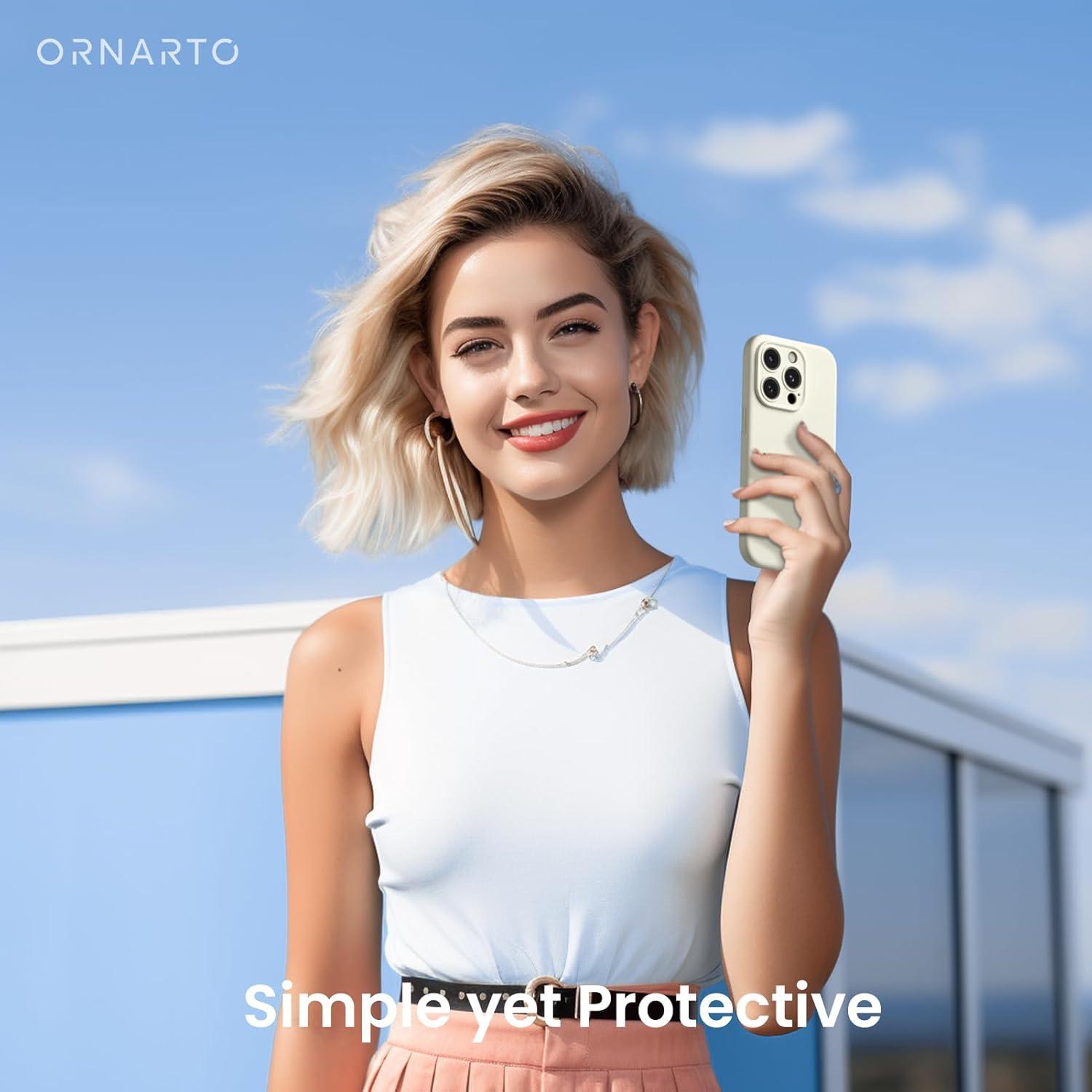 iPhone 15 Pro Max Hülle Flüssiges Silikon Kameraschutz 2 Schutzfolien