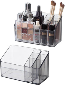 Make-Up Organizer 2er Pack Kosmetik Aufbewahrungsbox Schminktisch