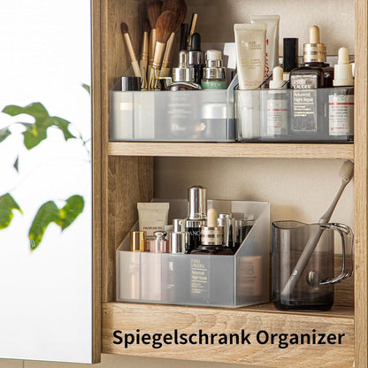 Make-Up Organizer 2er Pack Kosmetik Aufbewahrungsbox Schminktisch