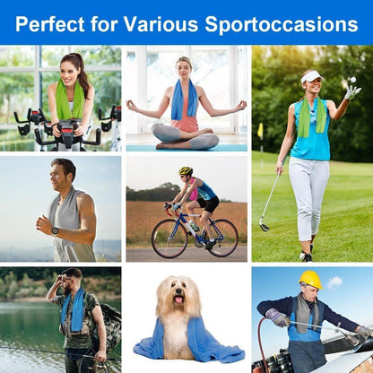 Kühlendes Handtuch Set Mikrofaser Cooling Towel Eishandtuch Fitness Yoga