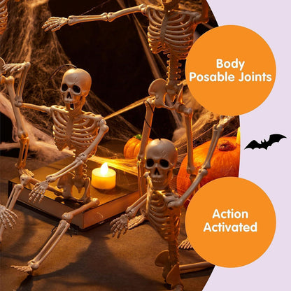 10 Hängende Halloween Skelette – Gruselige Partydeko