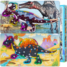 Montessori Dino Puzzle Holz 26Teile Lernspiel ab 2 Jahre