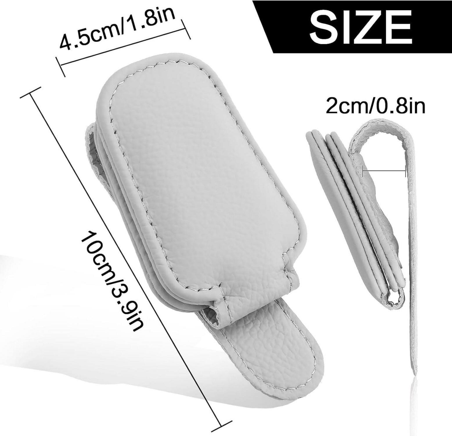 Sonnenbrillenhalter magnetisch Leder-Clip Auto-Sonnenblende Auto