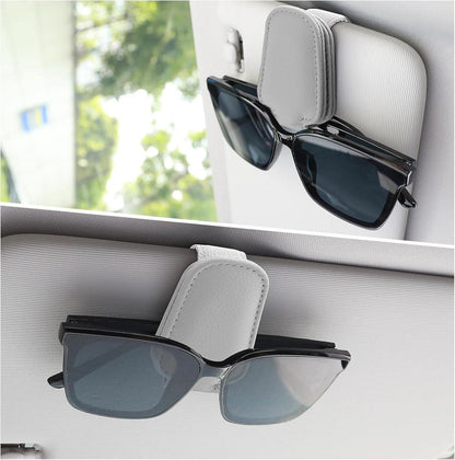 Auto Sonnenbrillenhalter magnetisch Leder Clip Universal Visier Zubehör
