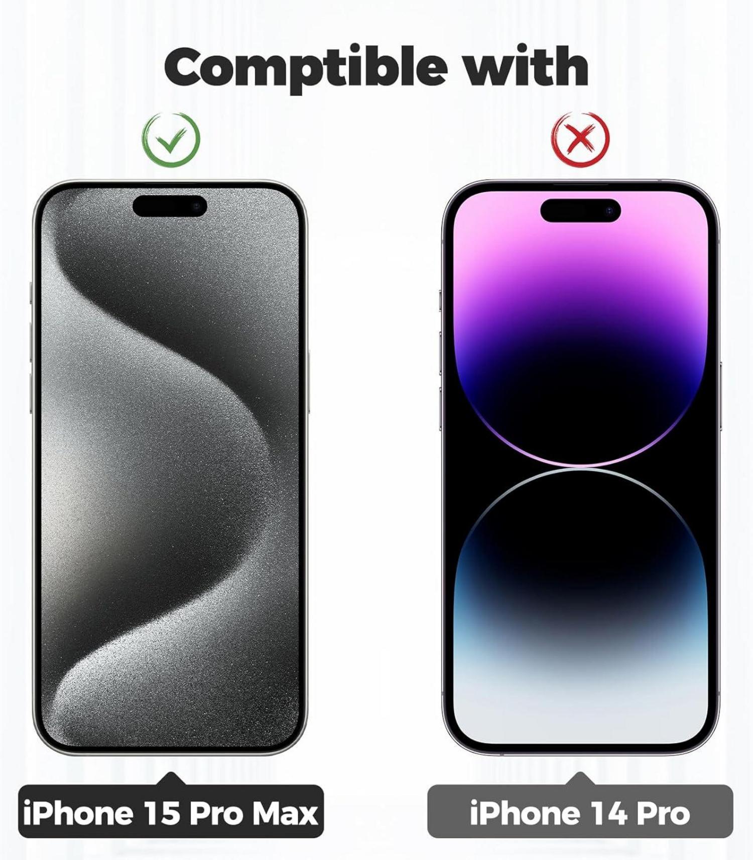 Handykette für iPhone 15 Pro Max mit transparenter
