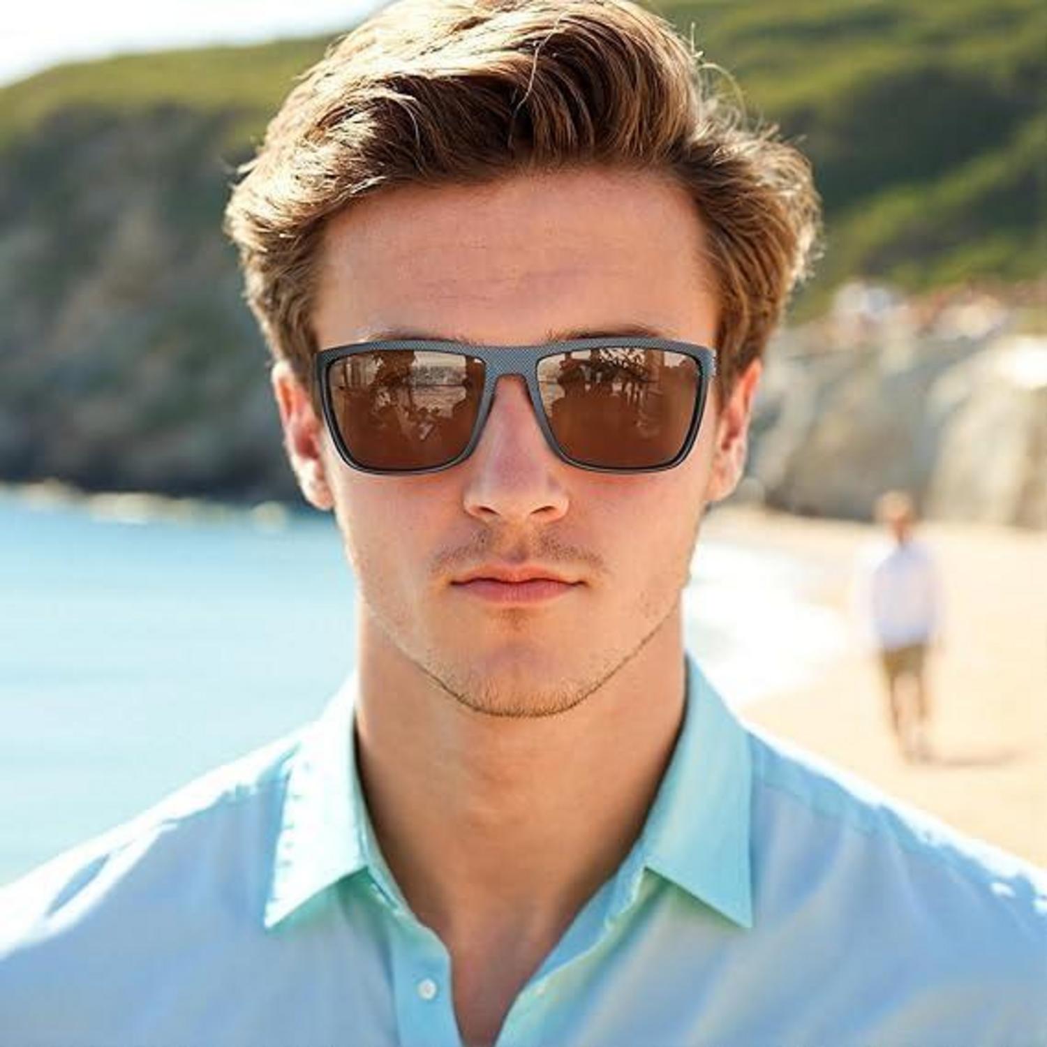 Polarisierte Herren Sonnenbrille TR90 Rahmen UV400 Schutz