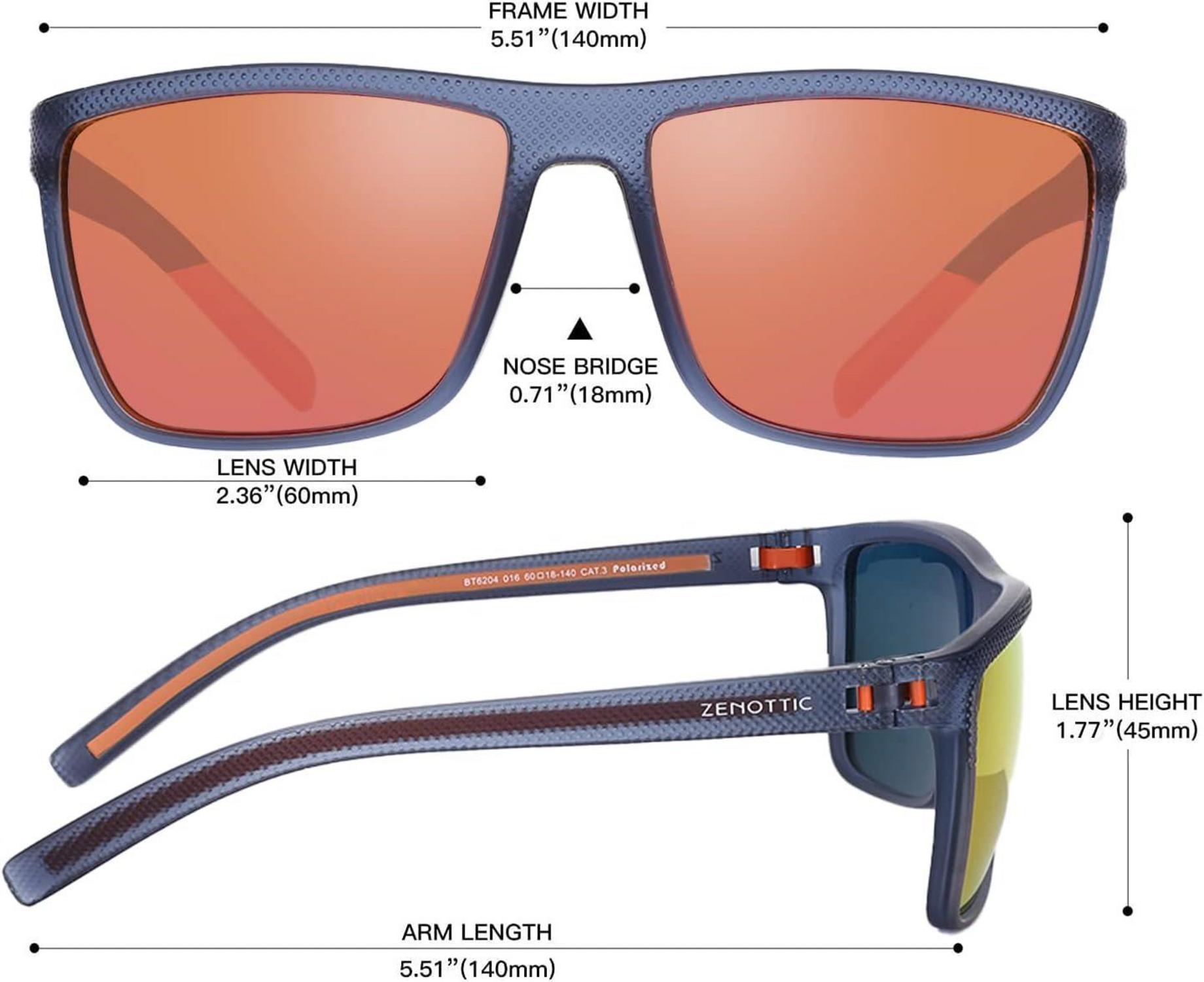 Polarisierte TR90 Sonnenbrille für Herren UV400 Schutz