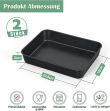 Mini Antihaft Backblech Set Edelstahl Auflaufform 2er