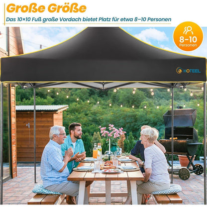 Faltpavillon 3x3 Wasserdicht Stabil Winterfest Partyzelt