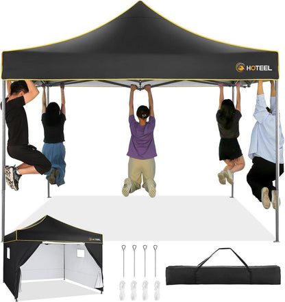 Faltpavillon 3x3 Wasserdicht Stabil Winterfest mit 4 Seitenwänden