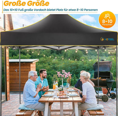 Faltpavillon 3x3 Wasserdicht Stabil Pop Up Pavillon Partyzelt UV Schutz