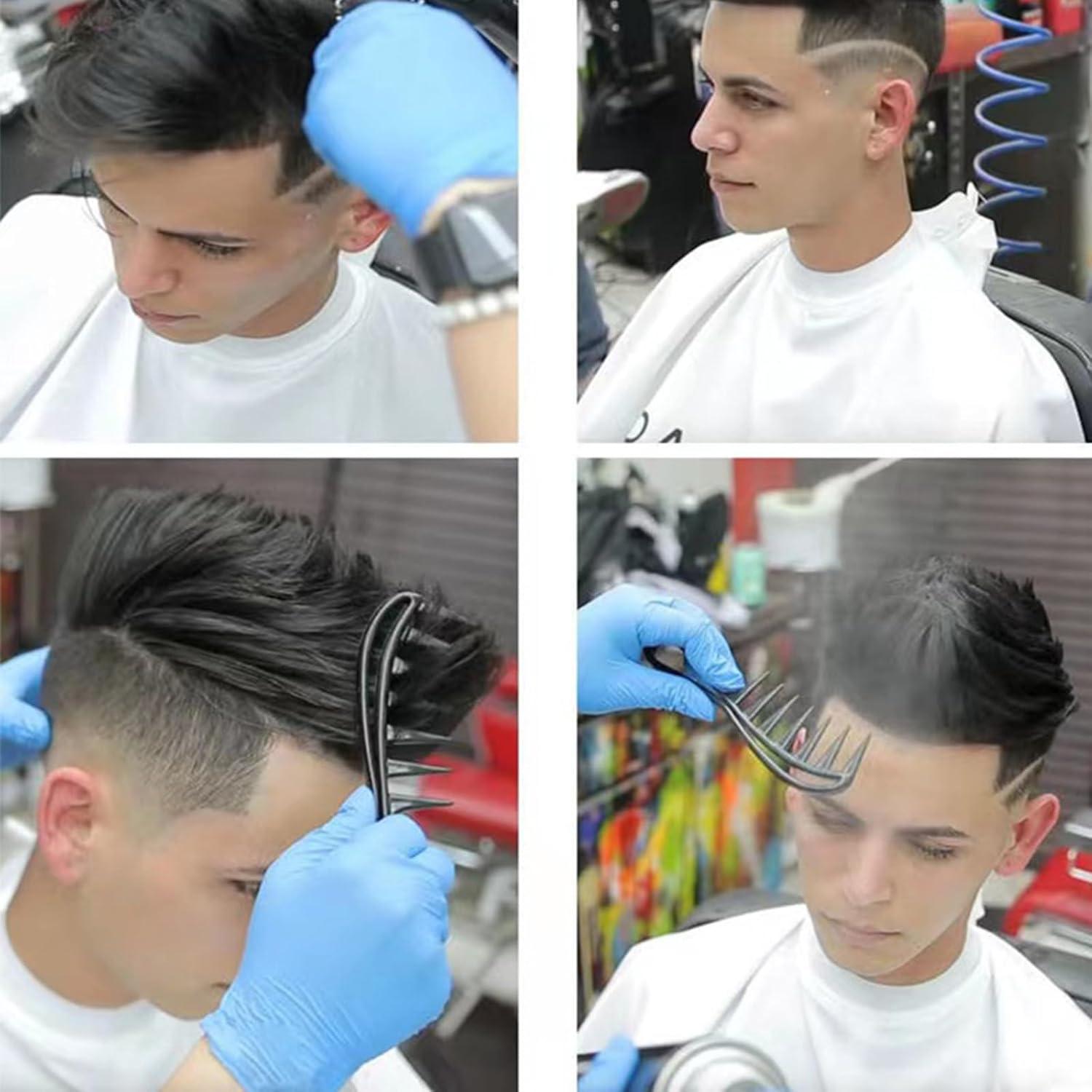 Lockenkamm breite Zahnkämme für alle Haartypen Schwarz
