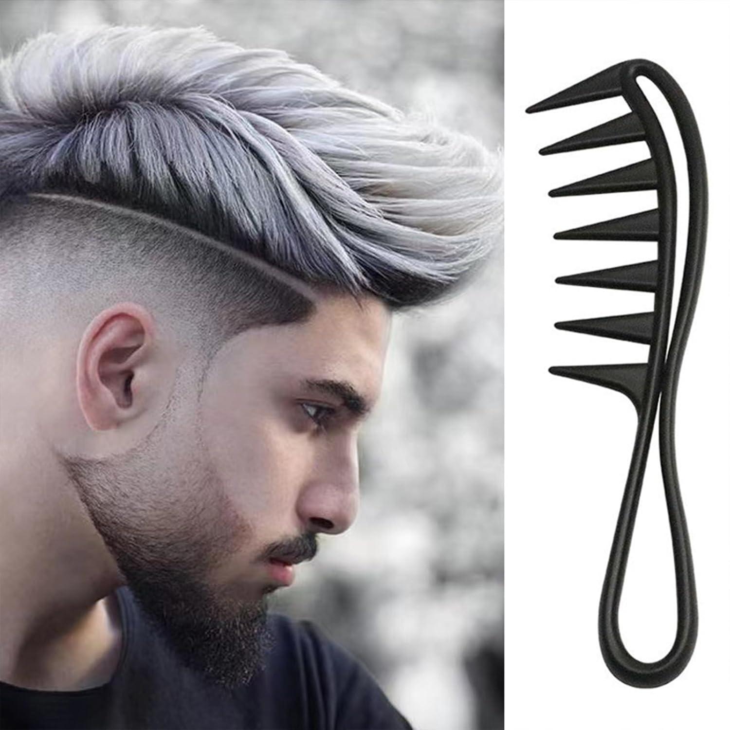 Lockenkamm Styling Kamm Afro Haare breite Zähne schwarz