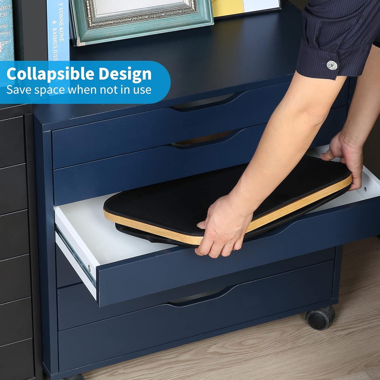 Faltbarer Wäschekorb mit Deckel 120 Liter Bambusgriff XXL