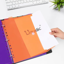 A4 Ringordner Organizer mit 12 Dokumentenmappe Schwarz