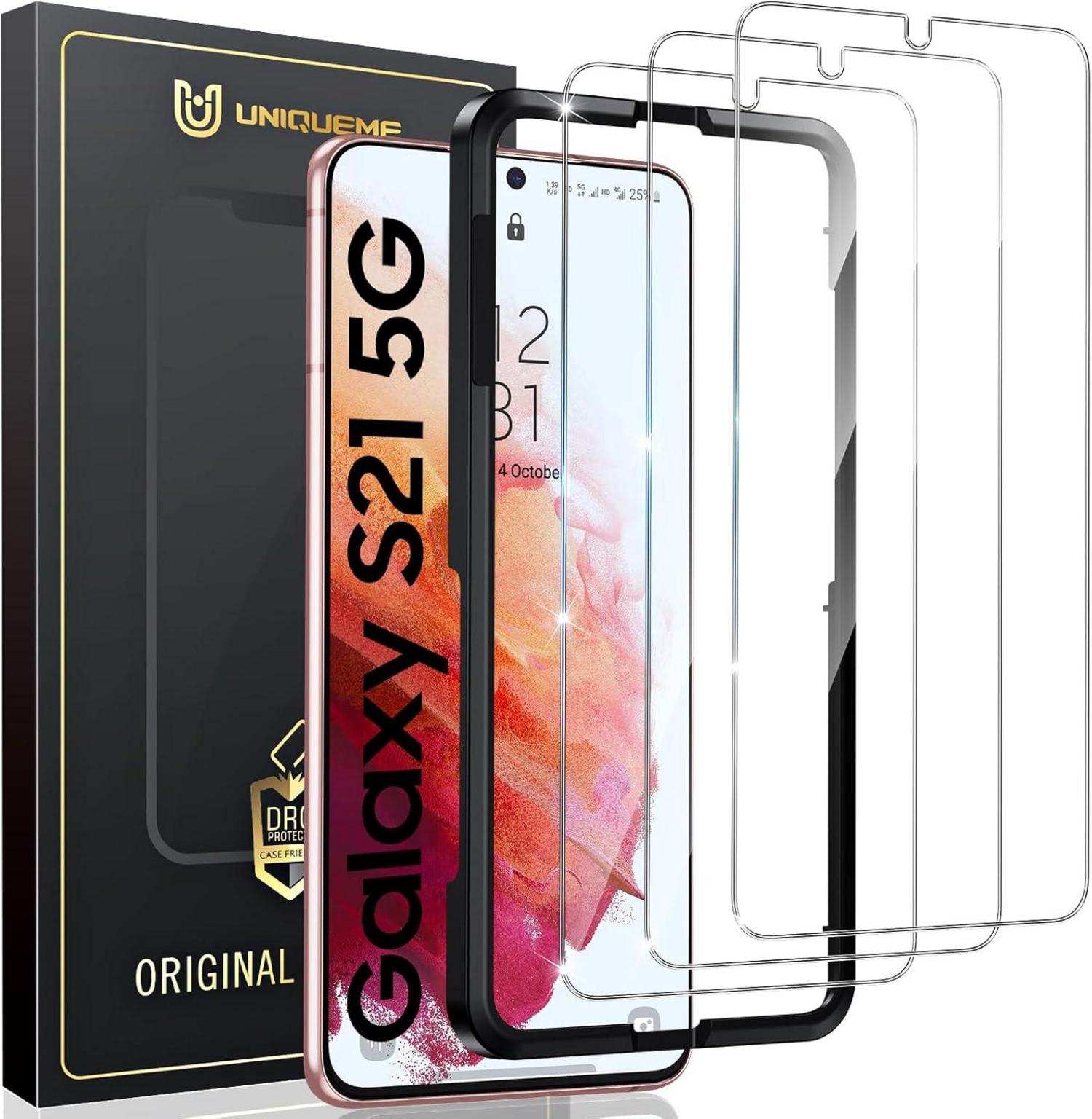 Schutzfolie für Samsung Galaxy S21 5G Panzer Schutzglas 9H Ultra-Klar