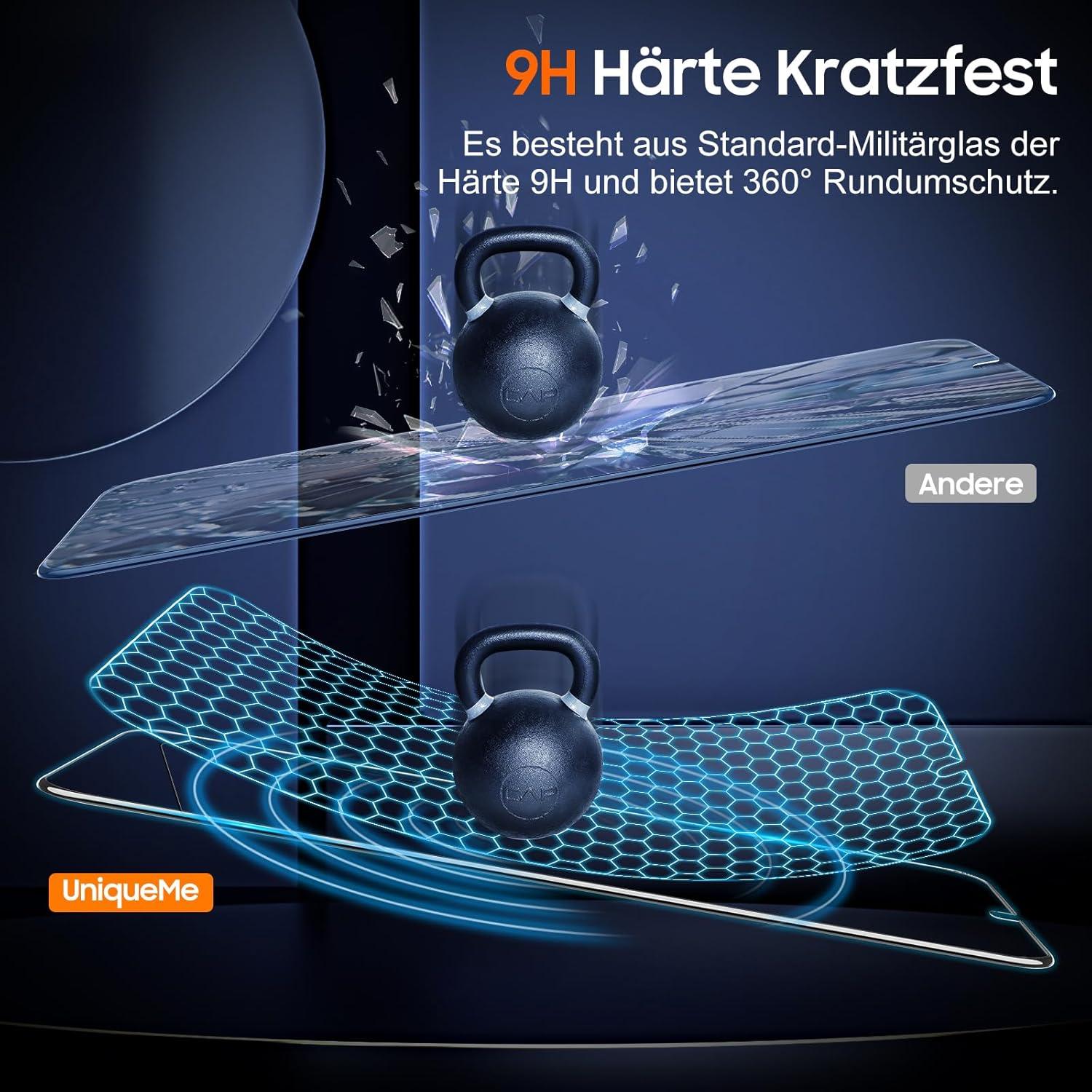 Schutzfolie für Samsung Galaxy S21 5G Panzer Schutzglas 9H Ultra-Klar