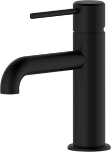 Moderne Schwarze Messing Waschtischarmatur mit Wasserfalleffekt