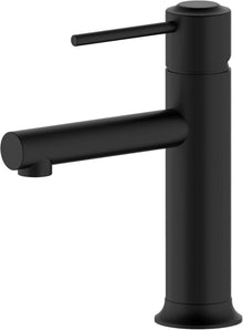 Moderne Schwarze Messing-Waschtischarmatur mit Wasserfalleffekt