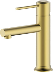 Messing-Waschtischarmatur mit Wasserfalleffekt Gold-Einhebelmischer