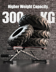 YOLEO klappbare Hantelbank 300kg Multifunktion Schwarz