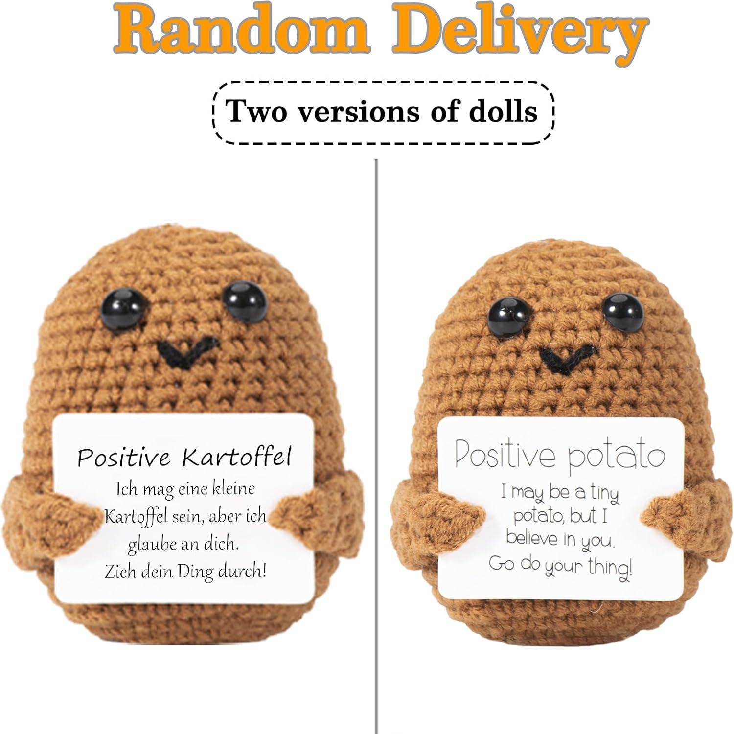 Strickwolle Kartoffel Puppe Pocket Hug Mutmacher Geschenk