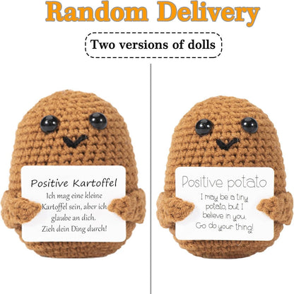 Strickwolle Kartoffel Puppe Pocket Hug Mutmacher Geschenk
